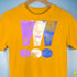 Drag Pride Grunge Exclamation Points Premium Unisex T-Shirt - Gold